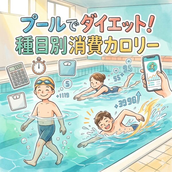 水泳や水中ウォーキングの消費カロリーの計算方法