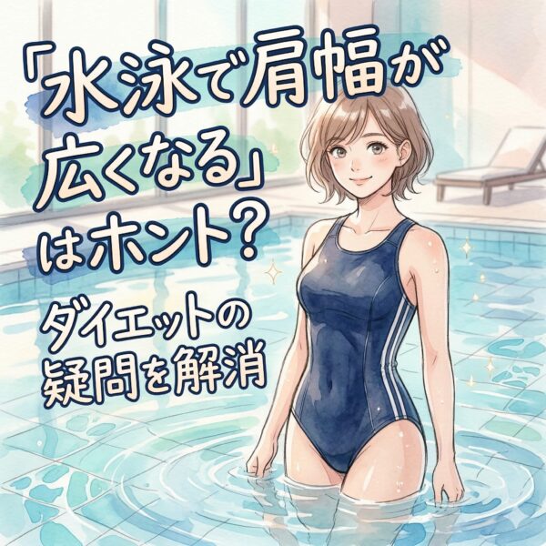 水泳をすると肩幅が広くなるのはなぜ？ダイエットのための水泳なのに困る・・・