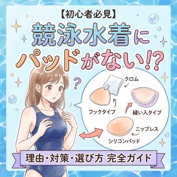 競泳水着にパッドがない！と焦った方へ。理由と絶対に透けない対策・選び方完全ガイド