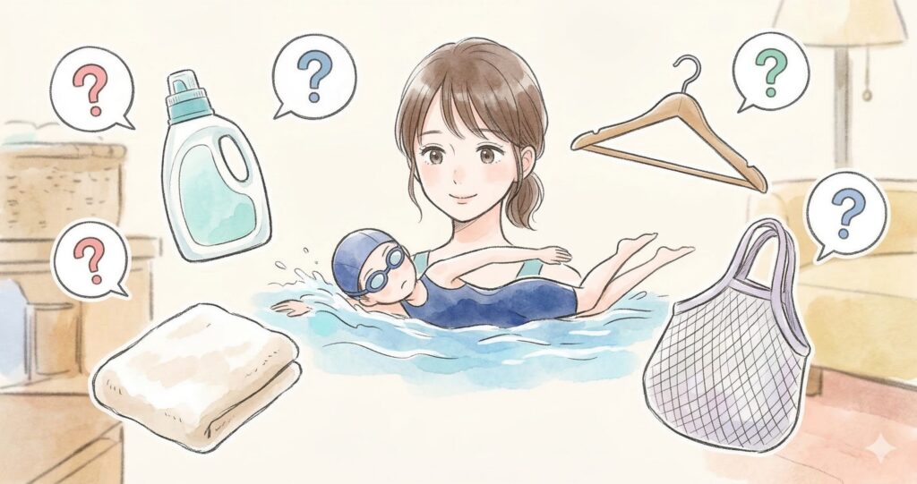 「よくある疑問Q&A：競泳水着の洗濯・乾燥・保管の悩みを解決」
