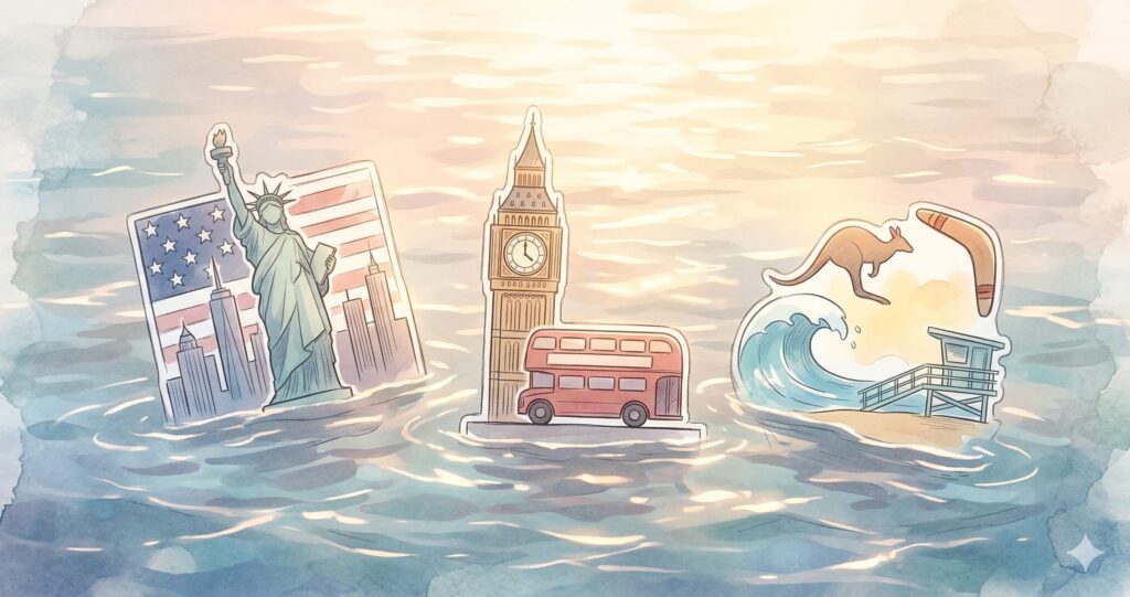 地域別で異なる水着全般を指す英語表現