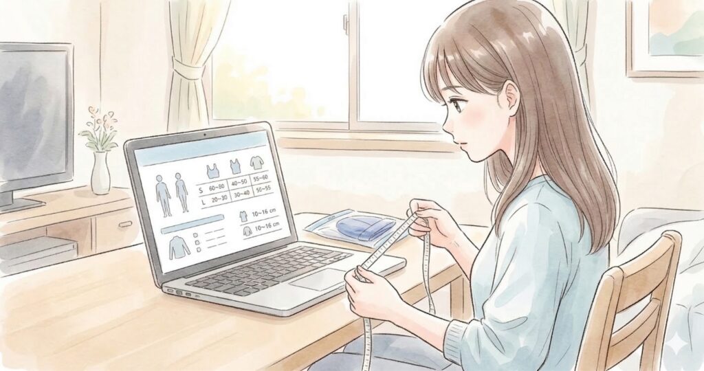 海外通販サイトで失敗しないサイズ選びと購入時の英単語