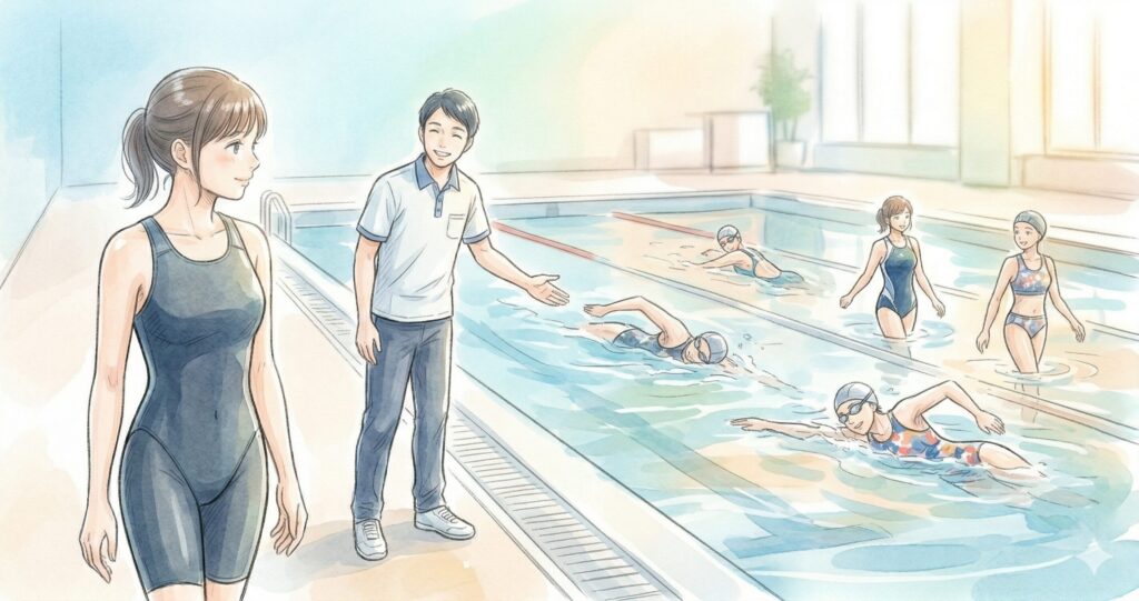 すでに競泳水着を買ってしまった人へ！フィットネスプールで着ても大丈夫？