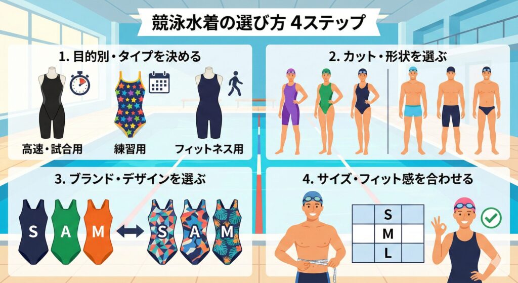 競泳水着の選び方4ステップ