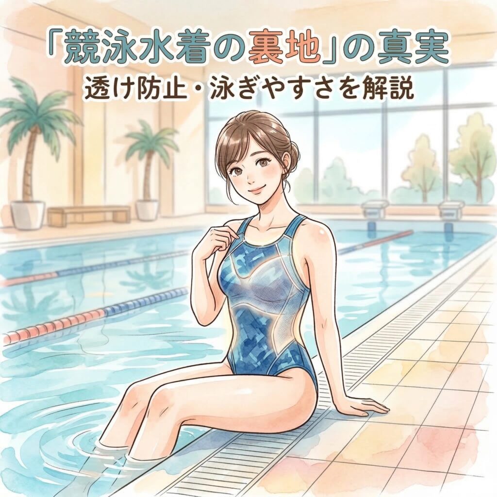 競泳水着の裏地の役割とは｜透け防止・泳ぎやすさの真実と「裏地カット」のリスク