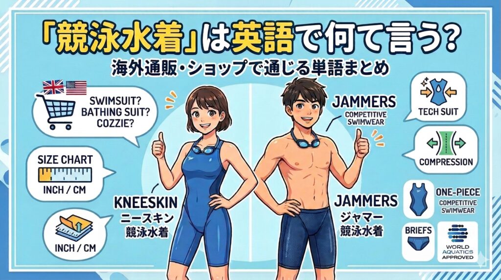競泳水着の英語