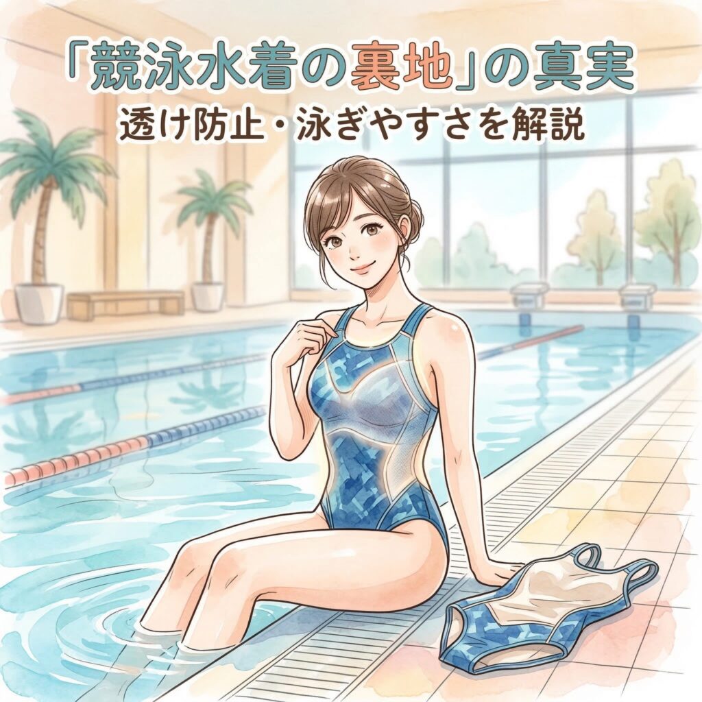 競泳水着の裏地の役割とは｜透け防止・泳ぎやすさの真実と「裏地カット」のリスク