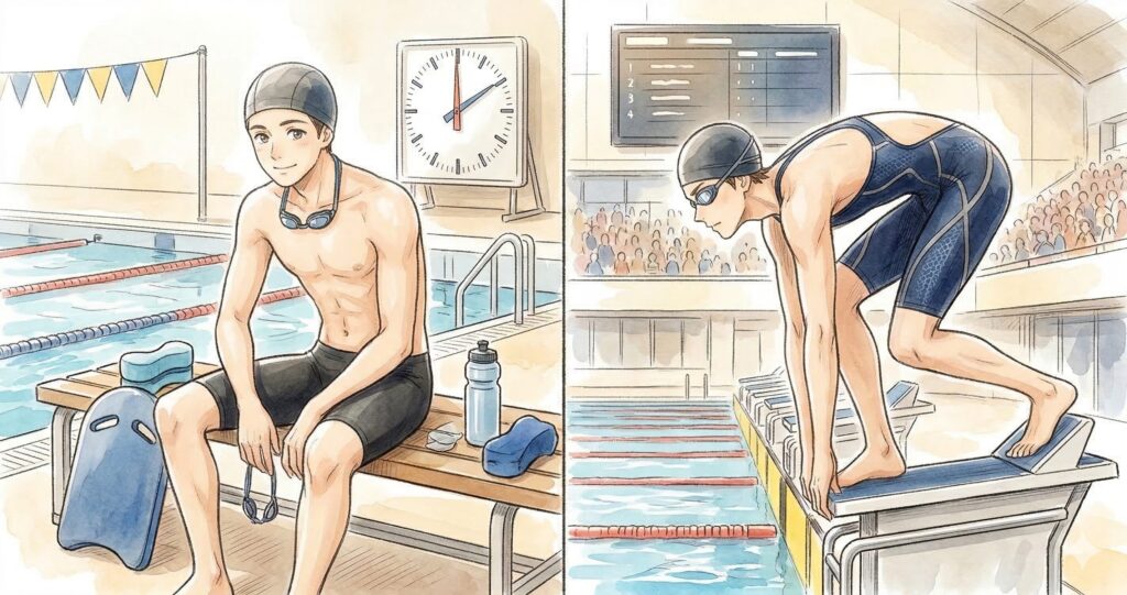 レース用と練習用の違いを英語で表現する