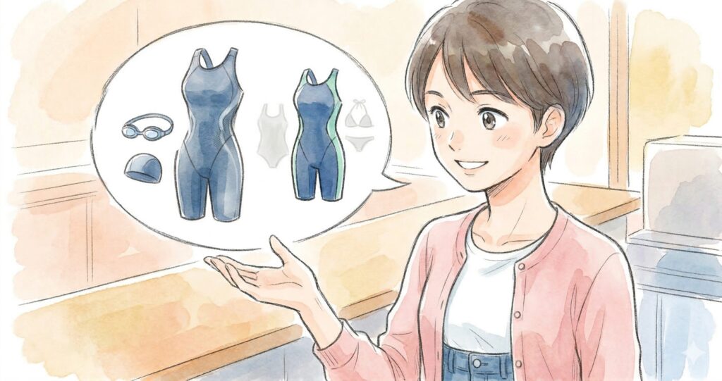 競泳水着を英語で伝える最短フレーズ