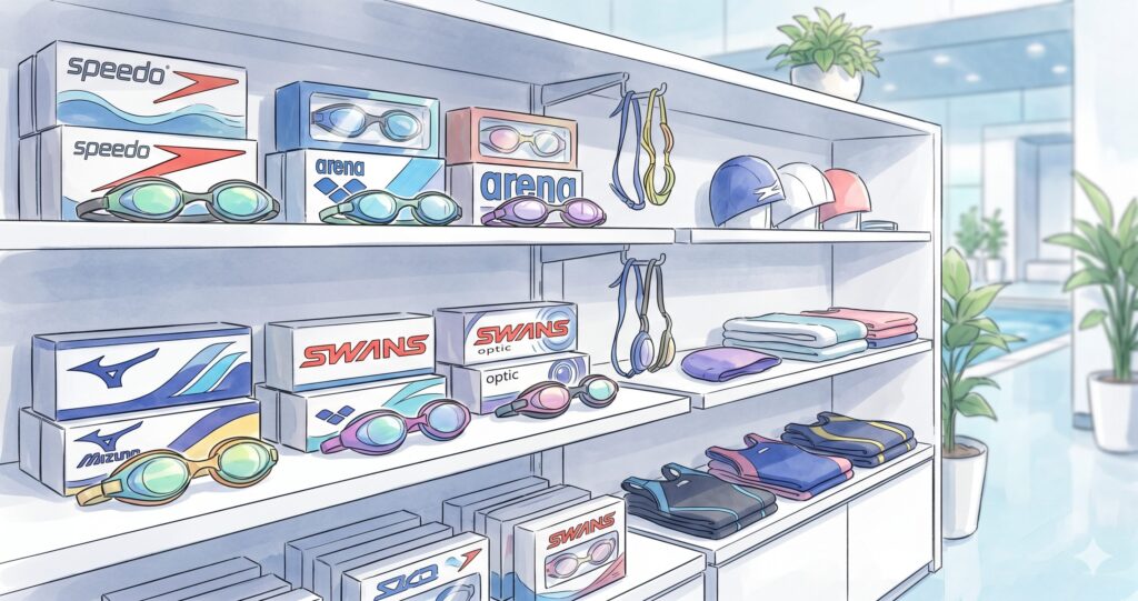 4 信頼できる水泳ゴーグルの主要ブランド