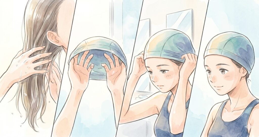 5 スイムキャップの正しい被り方