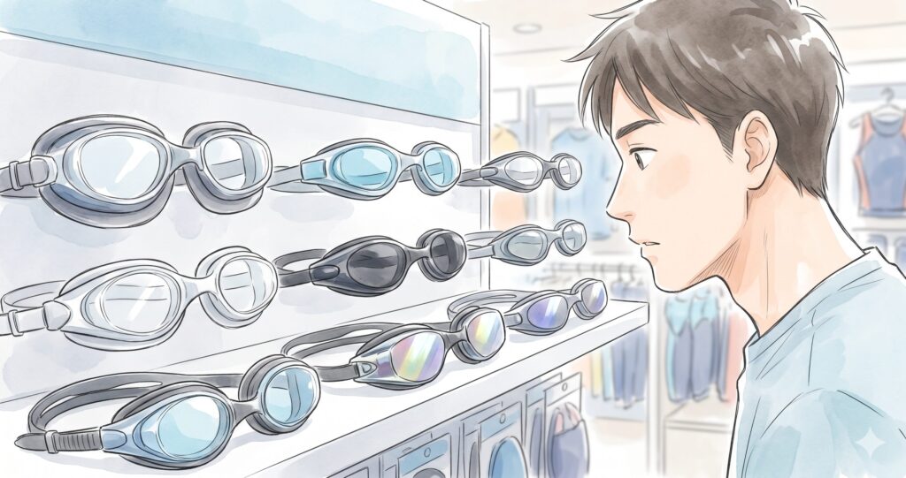 2 水泳ゴーグルの基本的な構造と種類