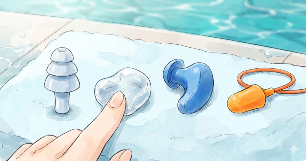 2.水泳用耳栓の主な種類と特徴