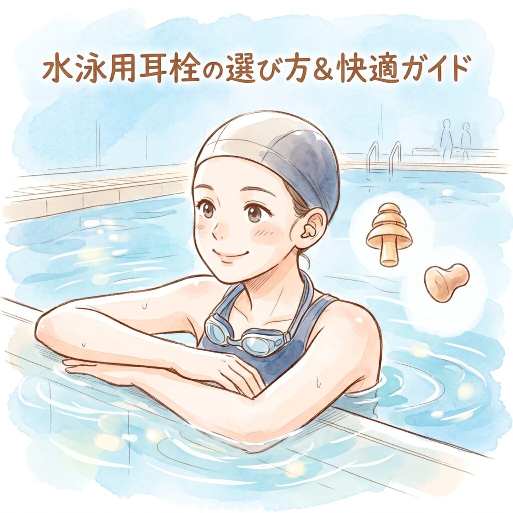 水泳用耳栓の選び方と必要性。耳への浸水を防ぎ快適に泳ぐための判断基準