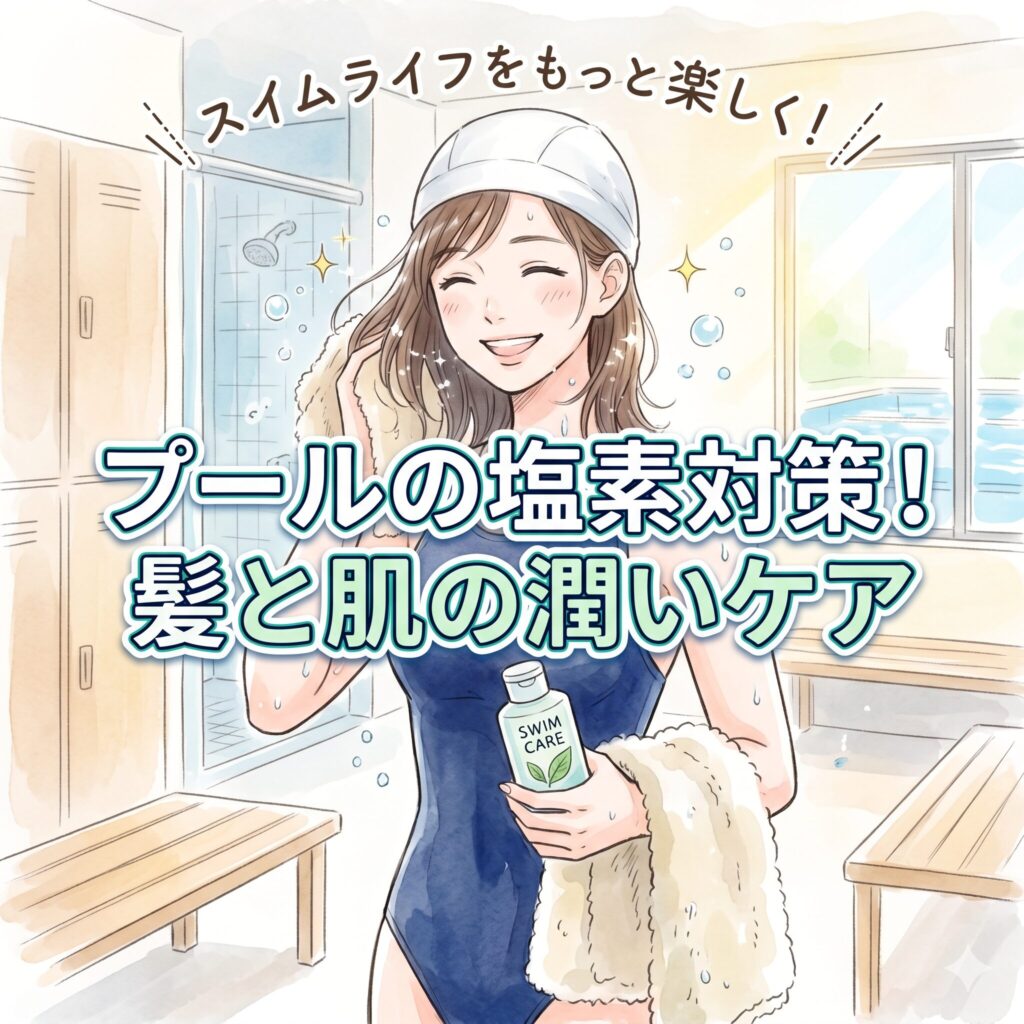 プールの塩素による肌荒れ・髪のキシミ対策！プール後におすすめのシャンプーとケア用品の選び方