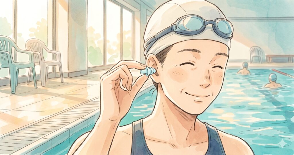 5.水泳用耳栓の正しい装着方法と外し方