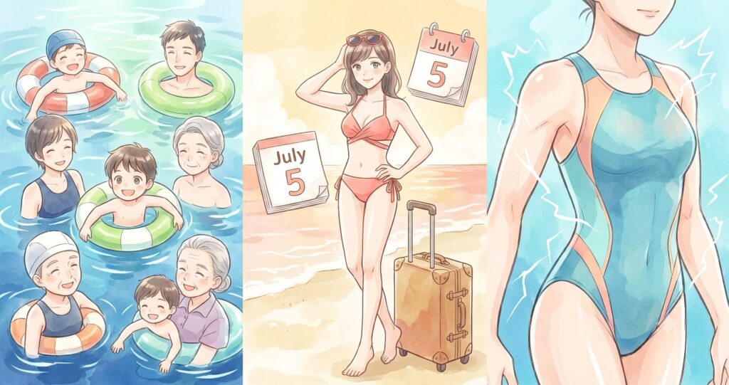 3.公式の「水泳の日」との違いは?各種記念日との構造を比較